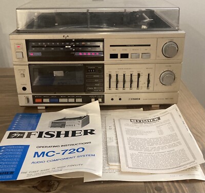 Vintage Fisher MC-705 AM/FM Stereo Cassette/Audio Component System Repair-image