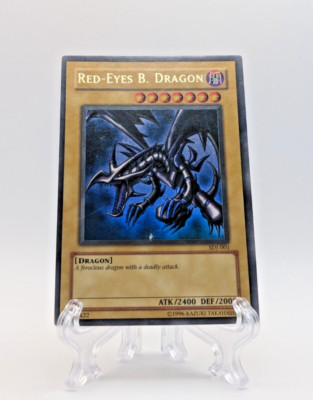 Yu-Gi-Oh! - Red-Eyes B. Dragon  SDJ-001 - Starter Deck Joey Moderately Played-image