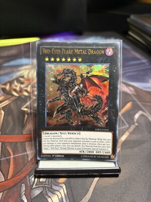 Yu-Gi-Oh! Red-Eyes Flare Metal Dragon 1st Ed. LDK2-ENJ41 Ultra Rare LP x1-image
