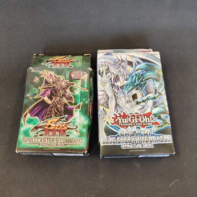 Yu-Gi-Oh Structure Deck Bundle - Spellcaster's Command & Blue Eyes white Dragon-image