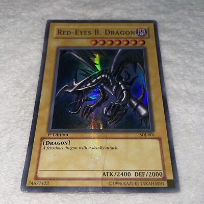 Yugioh: Red-Eyes B. Dragon - SDJ-001 - Ultra Rare - 1st Edition-image
