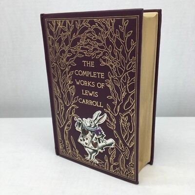 The Complete Works of Lewis Carroll Hardcover Book Set Collection Leather Bound-image