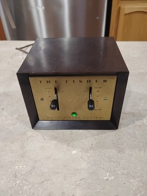 Fisher  Model 50-F Tube Hi-Lo Filter System Tested Works Tung Sol 12ax7-image