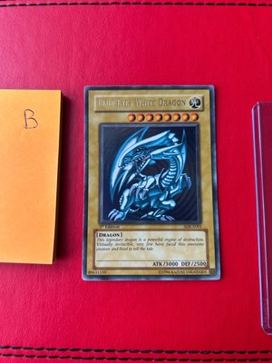 Blue-Eyes White Dragon 1st Edition SDK-E001 - Starter Deck Kaiba - MP Condition-image