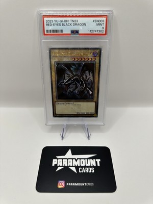 Yugioh Red-Eyes Black Dragon TN23-EN003 Quarter Century Rare PSA 9-image