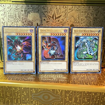 Blue-Eyes White Dragon, Dark Magician and Red Eyes B Dragon LC01-image