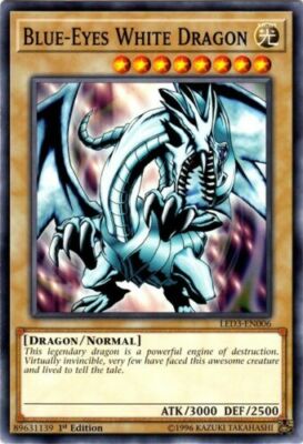 Yugioh Blue-Eyes White Dragon - LED3-EN006 - Common - 1st Ed NM-image