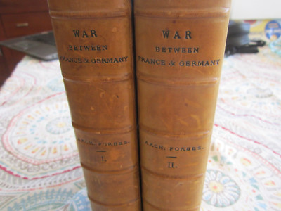 MY EXPERIENCES OF THE WAR BETWEEN FRANCS & GERMANY I AND II LEATHER BOOK SET LON-image