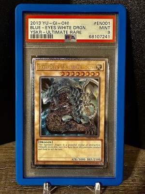 2013 Yu-Gi-Oh! blue eyes white dragon YSKR -ultimate rare #EN001 PSA 9-image