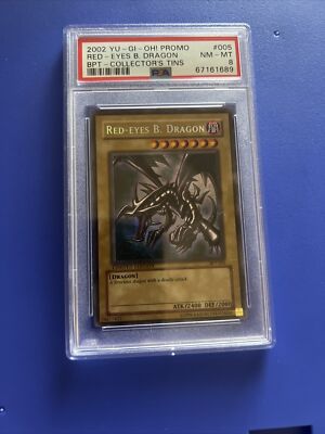 PSA 8 NM/M - Red-Eyes B. Dragon BPT-005 Limited Edition Promo Secret Rare YuGiOh-image