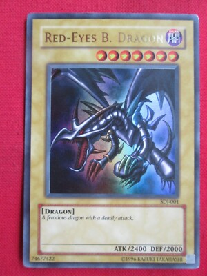 Yugioh TCG Red-Eyes B. Dragon Starter Deck Joey SDJ-001 Ultra Rare Unlimited-image