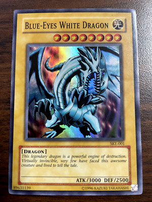 Yu-Gi-Oh! - Blue-Eyes White Dragon SKE-001 - Super Rare Unlimited Heavy Play-image