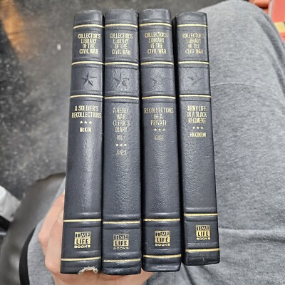 Collector's Library Of The Civil War Leatherbound 4 books by Time Life -image