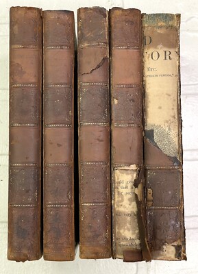 Boswell's Life of Samuel Johnson Four Volume Set London 1859 + Fifth Book-image