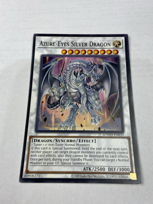 Yugioh Azure-eyes Silver Dragon Sdwd-en039 Blue Eyes White Destiny (misprint)-image