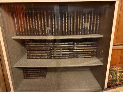 Louis L’Amour 55 Leather Bound Book Collection, Bantam Edition.-image