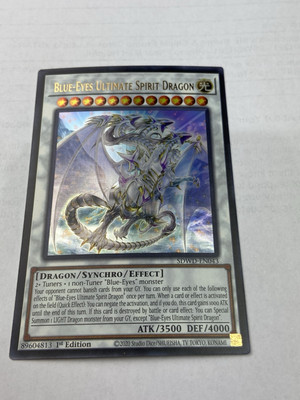 Yugioh Blue-eyes Ultimate Spirit Dragon Sdwd-en043 Blue Eyes White Destiny Rare-image