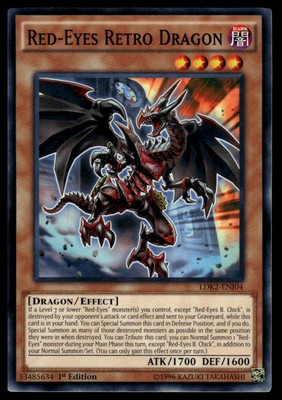 Legendary Decks II #LDK2-ENJ04 Red-Eyes Retro Dragon-image