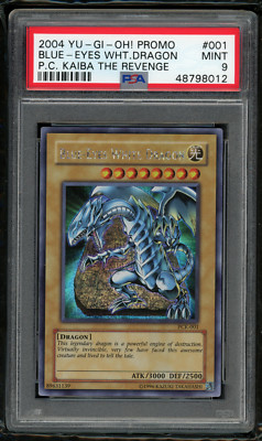 2004 Yu-Gi-Oh! PCK-001 Blue-Eyes White Dragon-PSA 9 MINT-Prismatic Secret Rare✨-image
