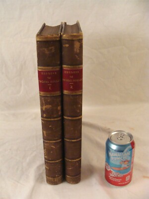 Antique 1780 Memoires of Thomas Hollis Esq 2 Vloume Book Set-image