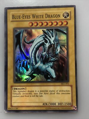 2004 ~ Yu-Gi-Oh! SKE-001 - Blue-Eyes White Dragon - Super Rare - Kaiba Evolution-image