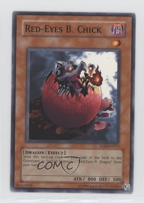 Red-Eyes B Chick Unlimited YuGiOh Soul of the Duelist #SOD-EN017 2004 0xr2-image