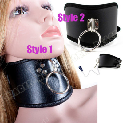 Bound Neck Collar Metal Chain Leather Chastity Posture Collar Stretch Costume-image