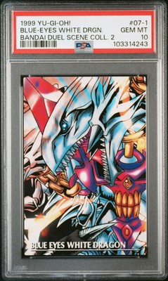 POP5 Yu-Gi-Oh PSA10  Blue-eyes White Dragon Bandai Duel Scene Card Comb Ok! -image