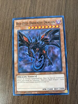 Yugioh Red-Eyes Darkness Dragon LDS1-EN003 Common 1st Edition M/NM-image