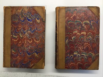 The Chronicles Of The Canongate 1827 Two Volume Set Half Leather -image