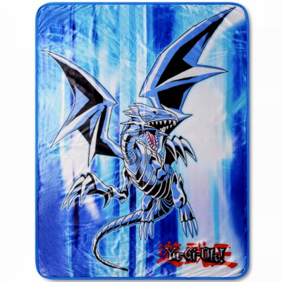 Yu-Gi-Oh Blue Eyes White Dragon Blanket, Yu-Gi-Oh Blanket, Blue Eyes Blanket-image