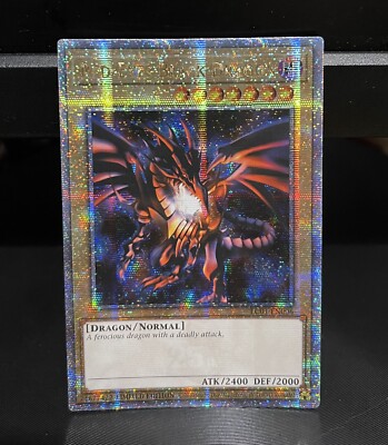 YuGiOh Card Red-Eyes Black Dragon LC01-EN006 - Quarter Century Secret Rare.-image