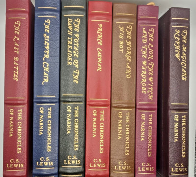 Chronicles of Narnia Set C.S. Lewis Leather Bound Easton Press, Limited Edition-image