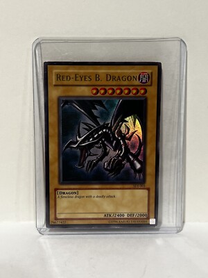 Red Eyes Black Dragon SDJ-001 Ultra Rare Yugioh Card LP-image