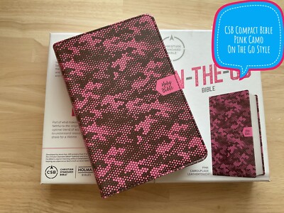 CSB Compact On the Go Bible 2018 Pink-image