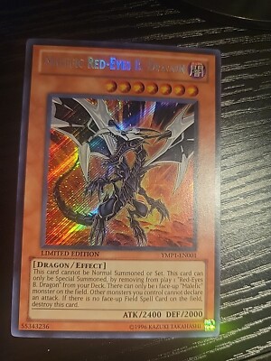 Yu-Gi-Oh! Malefic Red-Eyes B. Dragon YMP1-EN001 Secret Rare Limited Near Mint-image