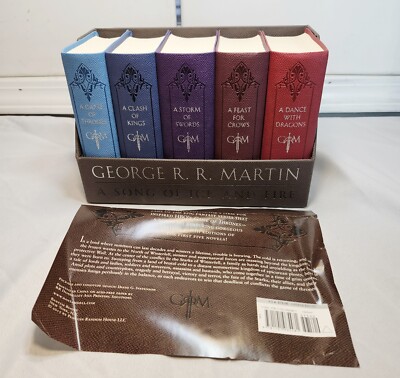 A Game of Thrones, A Song Of Ice And Fire Leather Bound Boxed Set -image