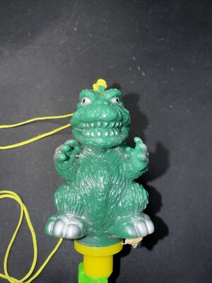 VINTAGE 4.5” GODZILLA WHISTLE Toho Japan Import With Godzilla Sticker-image
