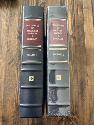 Discourses Of President Gordon B Hinckley Deluxe Leather 2 Vol Set-image