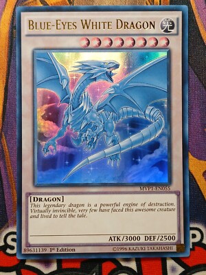 Blue-Eyes White Dragon (Faded) - MVP1-EN055 - Ultra - 1st Ed - NM - Yugioh-image