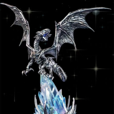 Yu-gi-oh! Duel Monsters Blue Eyes White Dragon Luminescence Craft Figure Model-image