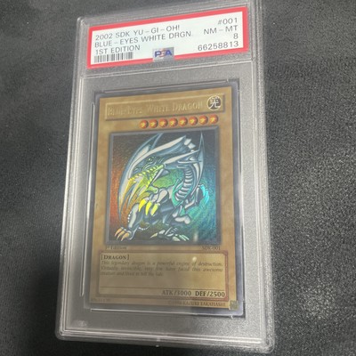 Yu-Gi-Oh! Blue-Eyes White Dragon SDK-001 1st Edition PSA 8-image