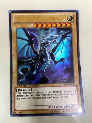 YuGiOh Blue-Eyes White Dragon Ultra Rare LIMITED EDITION Promo JUMP-EN068 MP-image