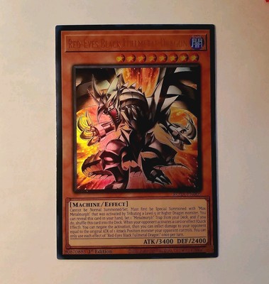 Red-Eyes Black Fullmetal Dragon ROTA-EN005 Rage of the Abyss 1st Edition NM -image