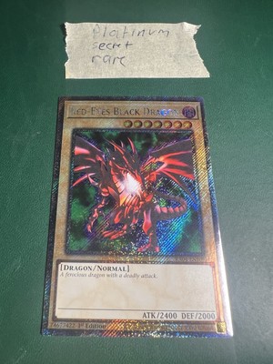 Yugioh Red-Eyes Black Dragon (4th Artwork) - RA04-EN109 Platinum Secret Rare-image