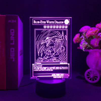 Yu Gi Oh Anime 3D LED Acrylic Night Light - 7 Color Touch Control-image