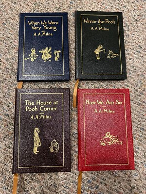 Winnie-the-Pooh EASTON PRESS Complete Set of 4 Leather, A.A. Milne-image