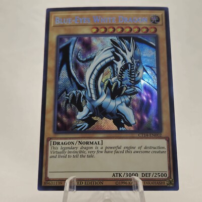 YuGiOh! | Blue-Eyes White Dragon CT14-EN002 | Secret Rare | Limited Edition | NM-image