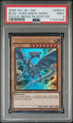 YuGiOh Blue-Eyes White Dragon MVP1-ENSV4 Ultra Rare Limited Edition PSA 9-image