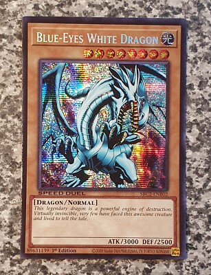 Yugioh SBC2-ENB02 Blue-Eyes White Dragon Prismatic Secret Rare 1st MINT-image